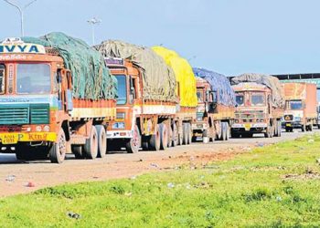 Andhra pradesh Paddy Lorries