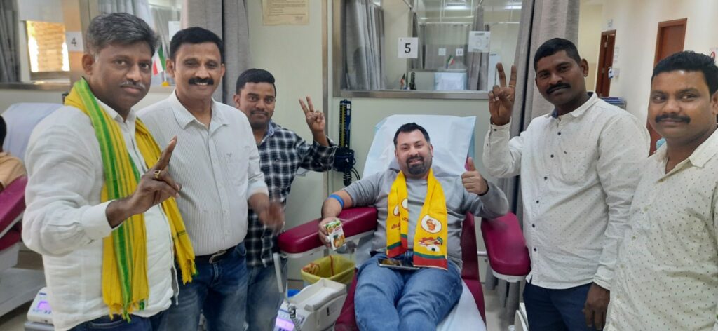 kuwait nri tdp blood donation camp